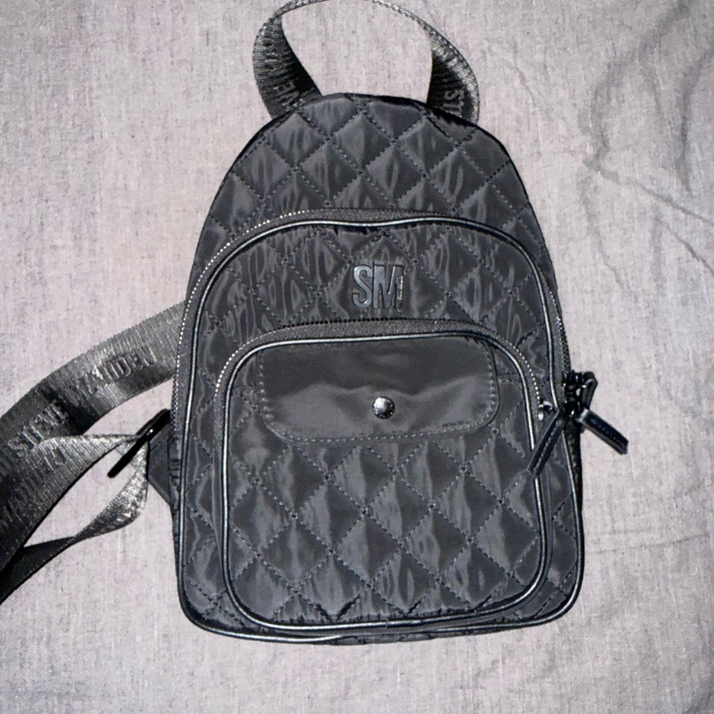 Steve Madden Quilted Black Crossbody Bag